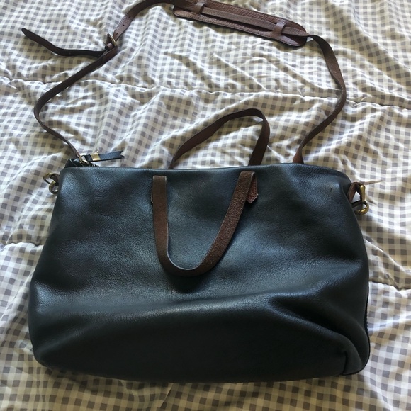 Madewell Black and Tan Crossbody Bag - Picture 2 of 5
